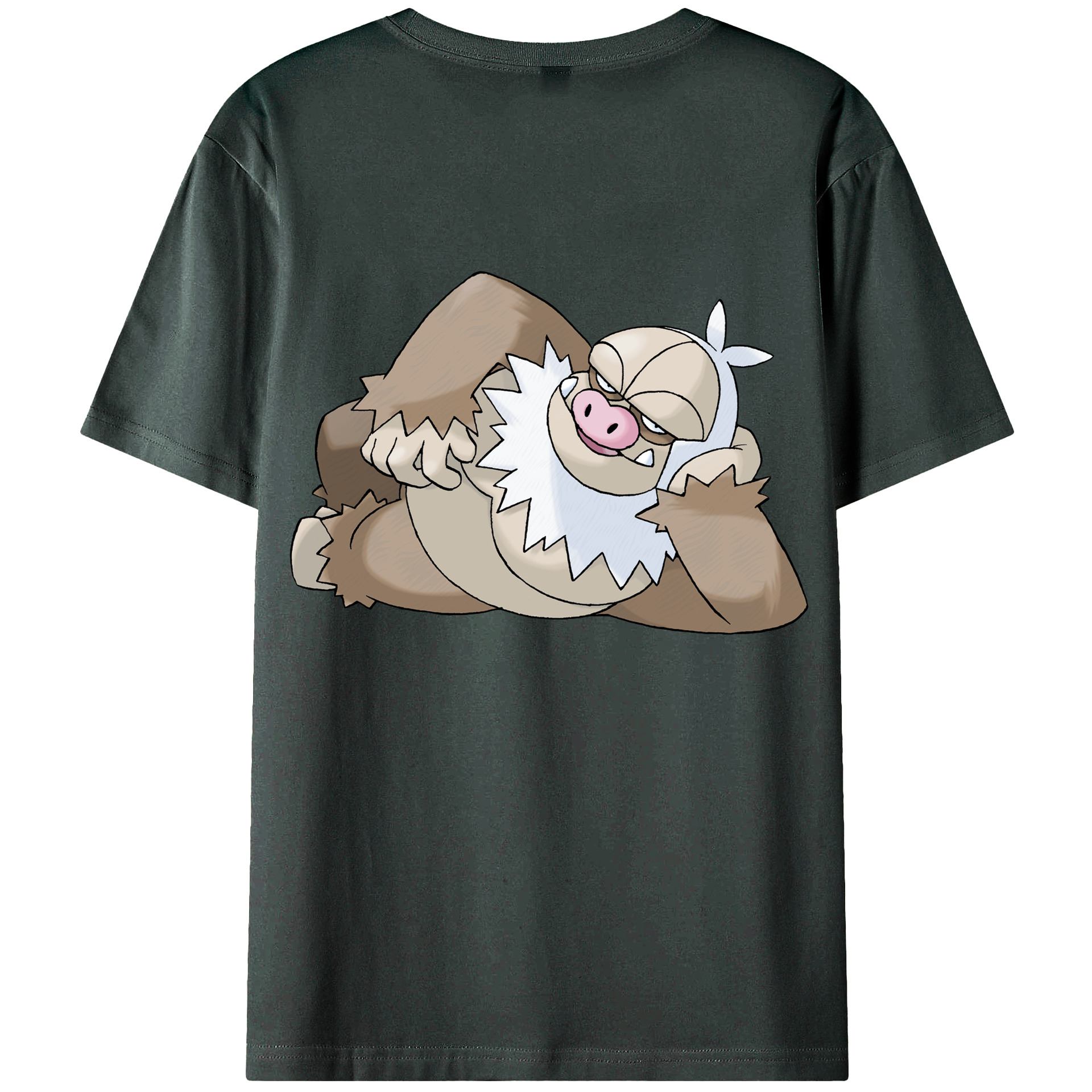 （画像用） ポケットモンスター Pokémon 綿100％ メンズ半袖Tシャツ（バックプリント） 通気性
